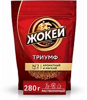 Жокей Триумф кофе растворимый, пакет 280 г