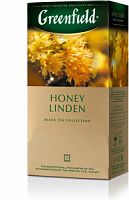 Черный чай Greenfield Honey Linden с липой и медом, 25 пакетиков