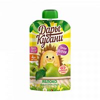 Дары Кубани 0,09л Пюре фруктовое из яблок для детей*10 