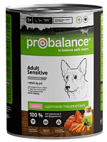 Консервированный корм для собак Probalance "Sensitive" с ягненком, 850 г