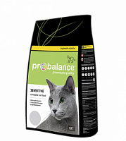 Сухой корм для кошек Probalance Sensitive, курица рис, 1,8 кг