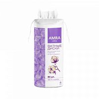 AMRA, ватные диски косметические, 80 шт