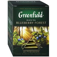 Чай Greenfield Blueberry Forest черный 20 пирамидок по 1.8 г