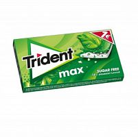 Жевательная резинка"TRIDENT MAX"вскус Мяты *23гр*12