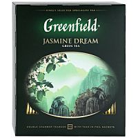 Чай Greenfield Jasmine Dream зеленый 100 пакетиков по 2 г